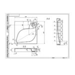 Раковина акрилова 60х60см на пральну машину ЕК08 - Зображення 6