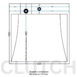 Раковина акрилова 60х60см на пральну машину ЕК12 - Зображення 6