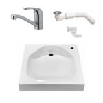 Раковина акрилова 61х56см на пральну машину ЕК09 - Зображення 8