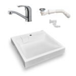 Раковина акрилова 60х60см на пральну машину ЕК12 - Зображення 9