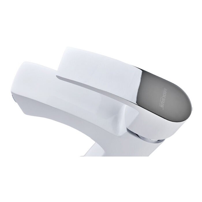 Змішувач для умивальника Mixxus Magnum 001 (Nut) White-Chrome (MI6201) - Зображення 3