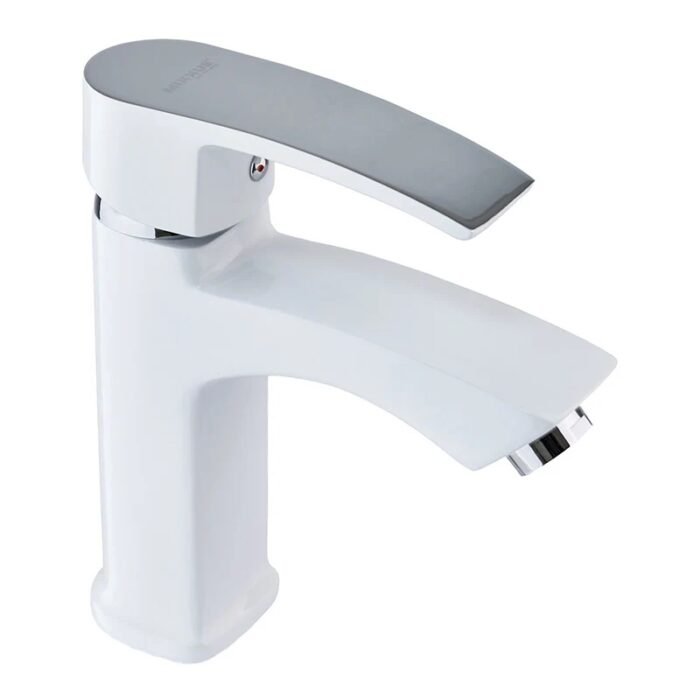 Змішувач для умивальника Mixxus Magnum 001 (Nut) White-Chrome (MI6201) - Зображення 1
