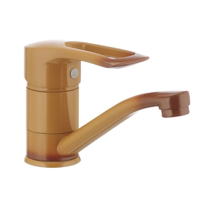 Змішувач для умивальника Haiba HANSBERG 004 (вилив 15 см) коричневий (HB0186) - Image 1