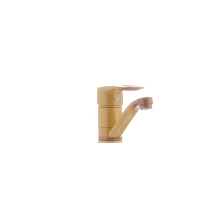 Змішувач для умивальника Haiba HANSBERG 004 (вилив 15 см) коричневий (HB0186) - Image 10