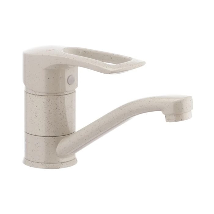 Змішувач для умивальника Haiba HANSBERG 004 (вилив 15 см) бежевий (HB0187) - Image 1